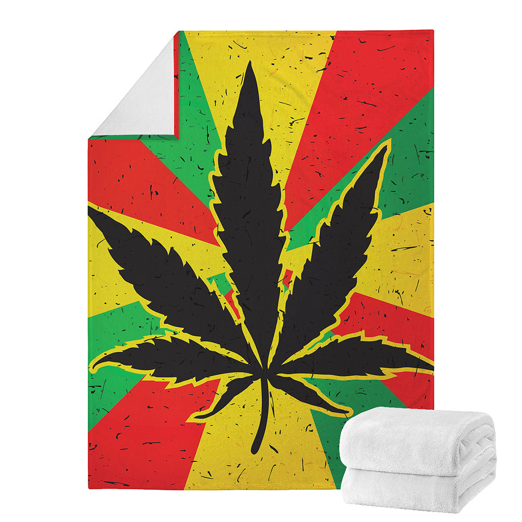 Cannabis Rasta Print Blanket