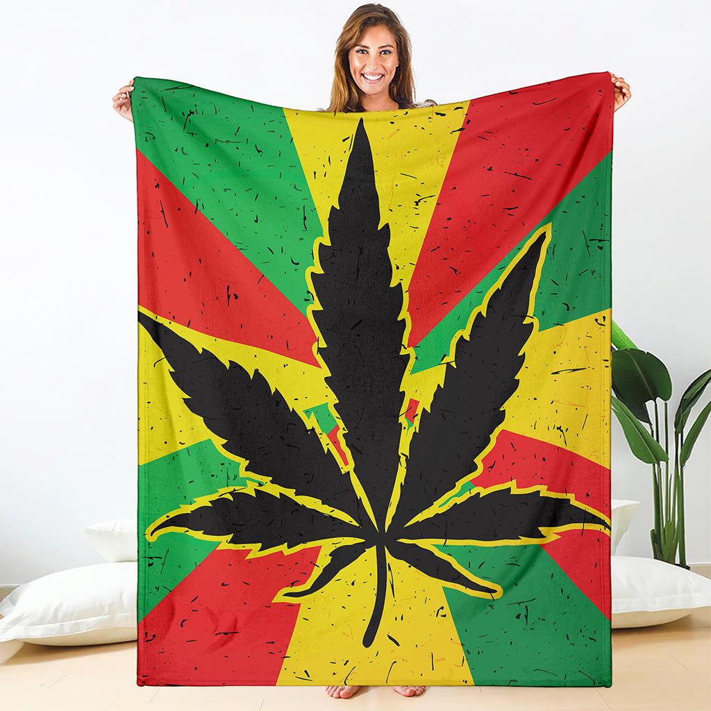 Cannabis Rasta Print Blanket