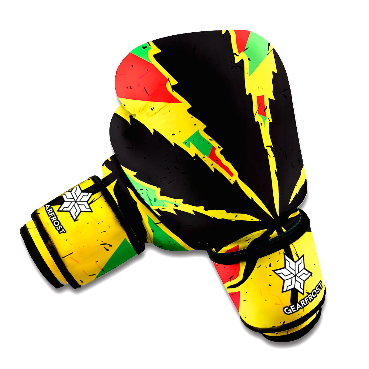 Cannabis Rasta Print Boxing Gloves