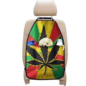 Cannabis Rasta Print Car Seat Organizers