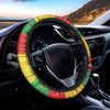 Cannabis Rasta Print Car Steering Wheel Cover