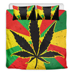 Cannabis Rasta Print Duvet Cover Bedding Set