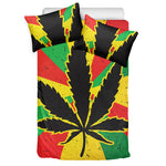 Cannabis Rasta Print Duvet Cover Bedding Set