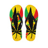 Cannabis Rasta Print Flip Flops
