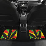 Cannabis Rasta Print Front and Back Car Floor Mats