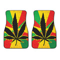 Cannabis Rasta Print Front Car Floor Mats