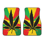 Cannabis Rasta Print Front Car Floor Mats