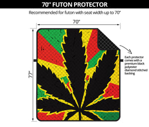 Cannabis Rasta Print Futon Protector