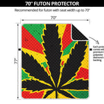 Cannabis Rasta Print Futon Protector