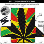 Cannabis Rasta Print Loveseat Protector