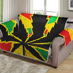 Cannabis Rasta Print Loveseat Protector