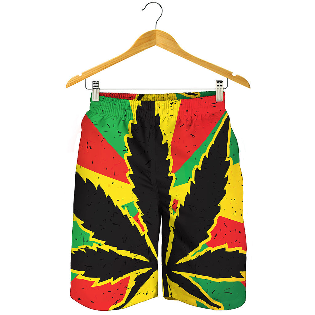 Cannabis Rasta Print Men's Shorts