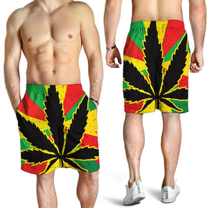 Cannabis Rasta Print Men's Shorts