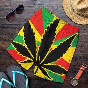 Cannabis Rasta Print Men's Shorts