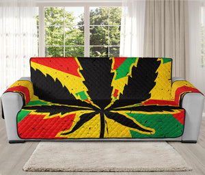 Cannabis Rasta Print Oversized Sofa Protector