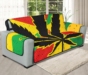 Cannabis Rasta Print Oversized Sofa Protector