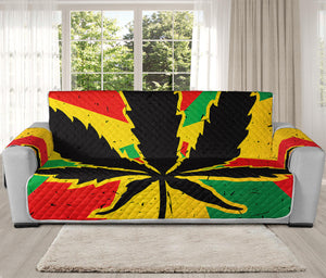 Cannabis Rasta Print Oversized Sofa Protector