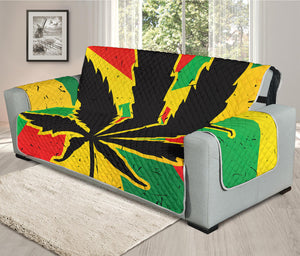 Cannabis Rasta Print Oversized Sofa Protector