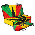 Cannabis Rasta Print Pet Car Back Seat Cover