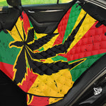 Cannabis Rasta Print Pet Car Back Seat Cover