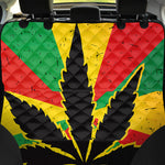 Cannabis Rasta Print Pet Car Back Seat Cover