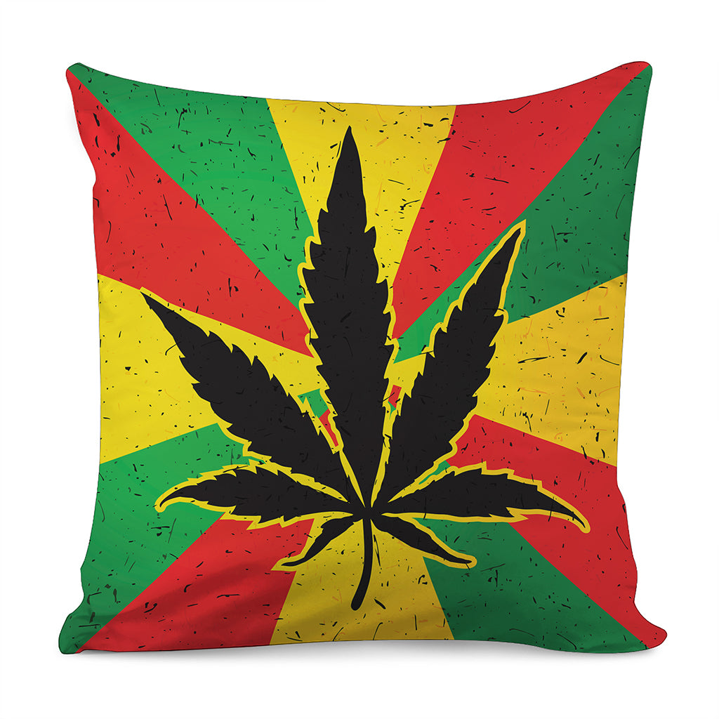 Cannabis Rasta Print Pillow Cover