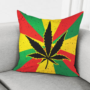 Cannabis Rasta Print Pillow Cover