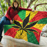 Cannabis Rasta Print Quilt