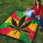 Cannabis Rasta Print Quilt