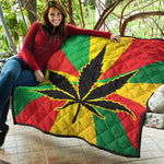 Cannabis Rasta Print Quilt