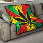 Cannabis Rasta Print Quilt