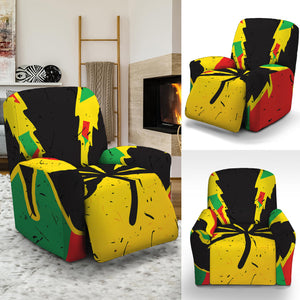 Cannabis Rasta Print Recliner Slipcover