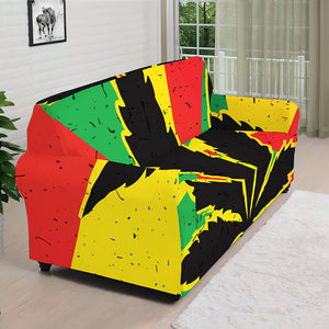 Cannabis Rasta Print Sofa Cover