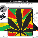 Cannabis Rasta Print Sofa Protector