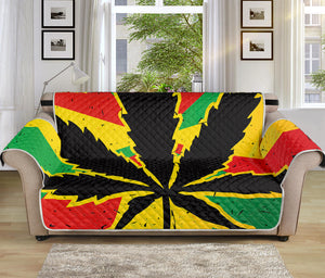 Cannabis Rasta Print Sofa Protector