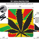 Cannabis Rasta Print Sofa Protector