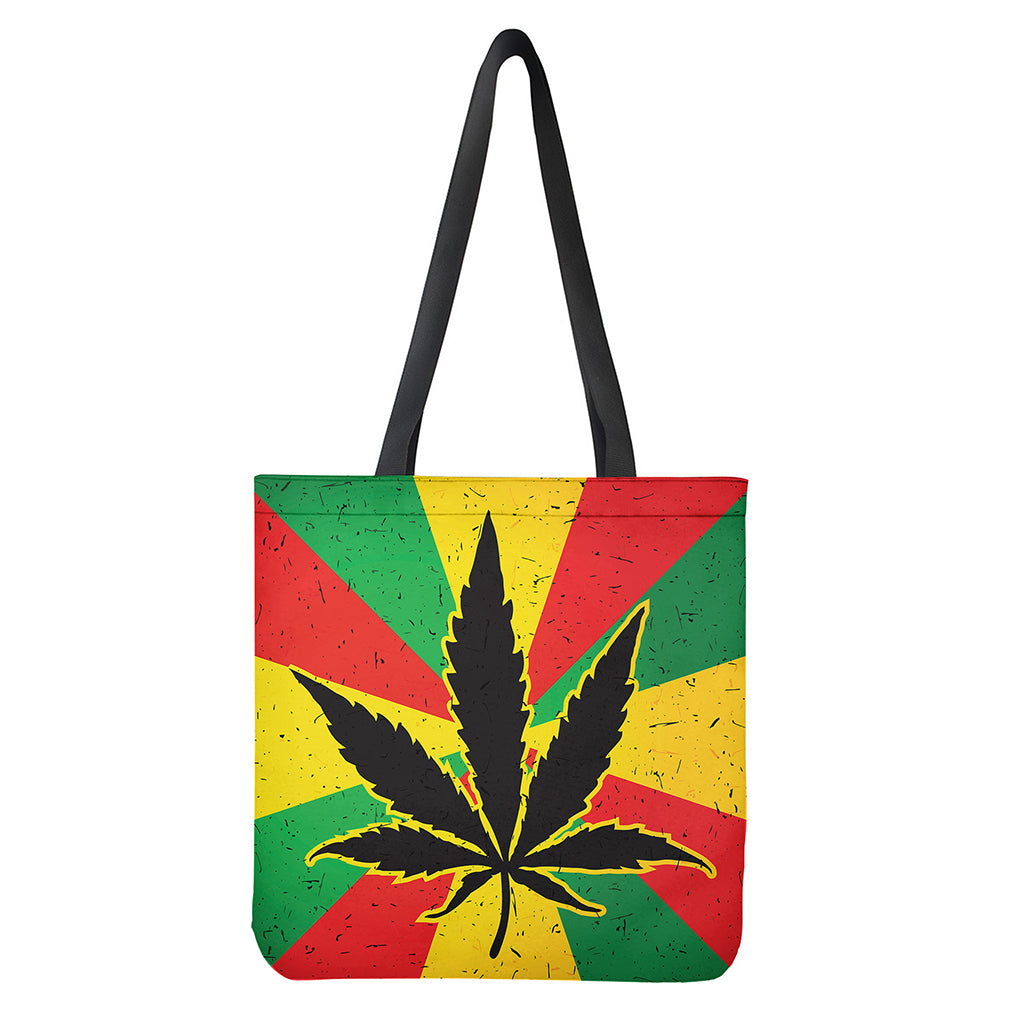 Cannabis Rasta Print Tote Bag
