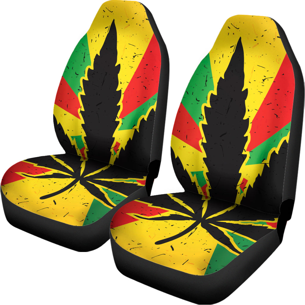 Cannabis Rasta Print Universal Fit Car Seat Covers