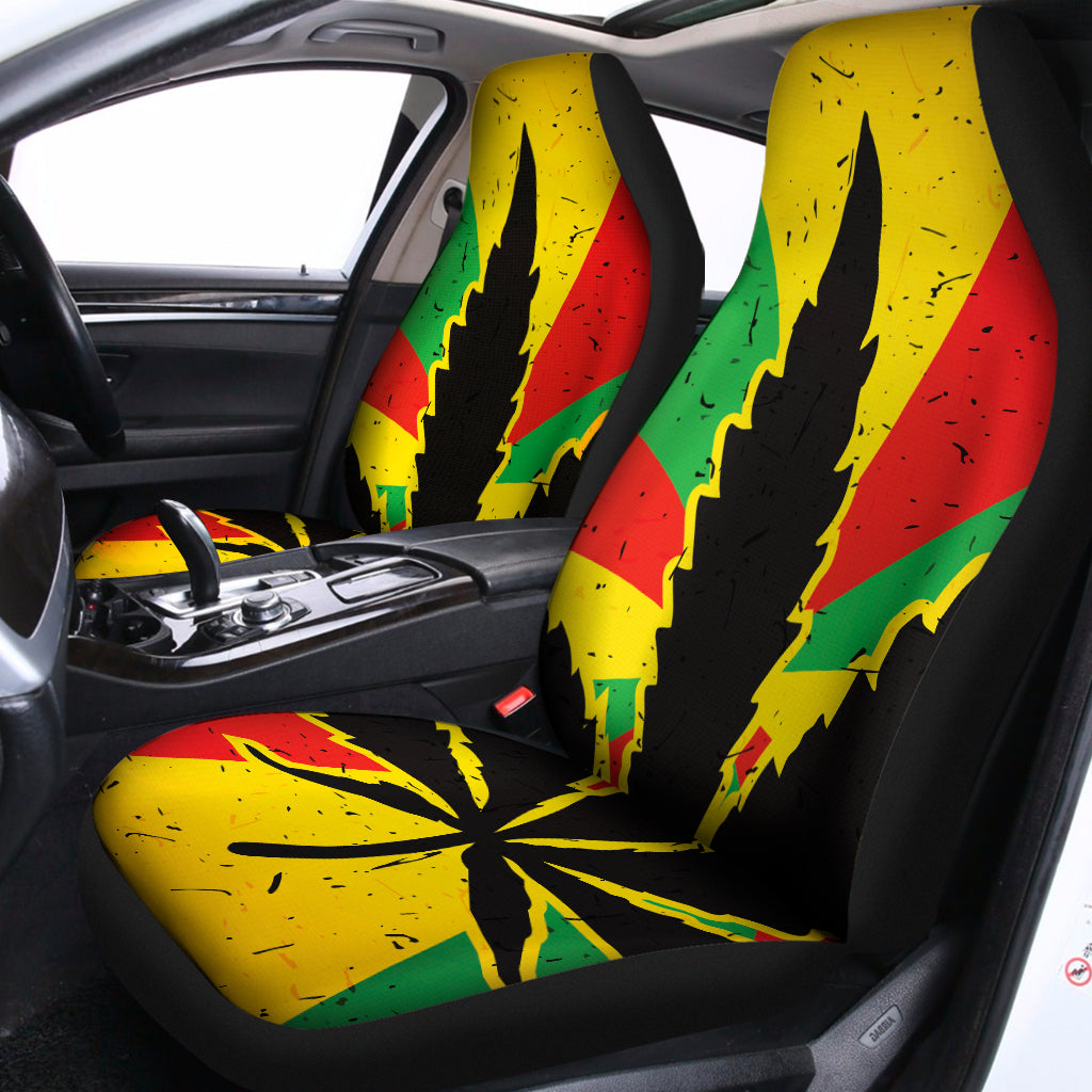 Cannabis Rasta Print Universal Fit Car Seat Covers