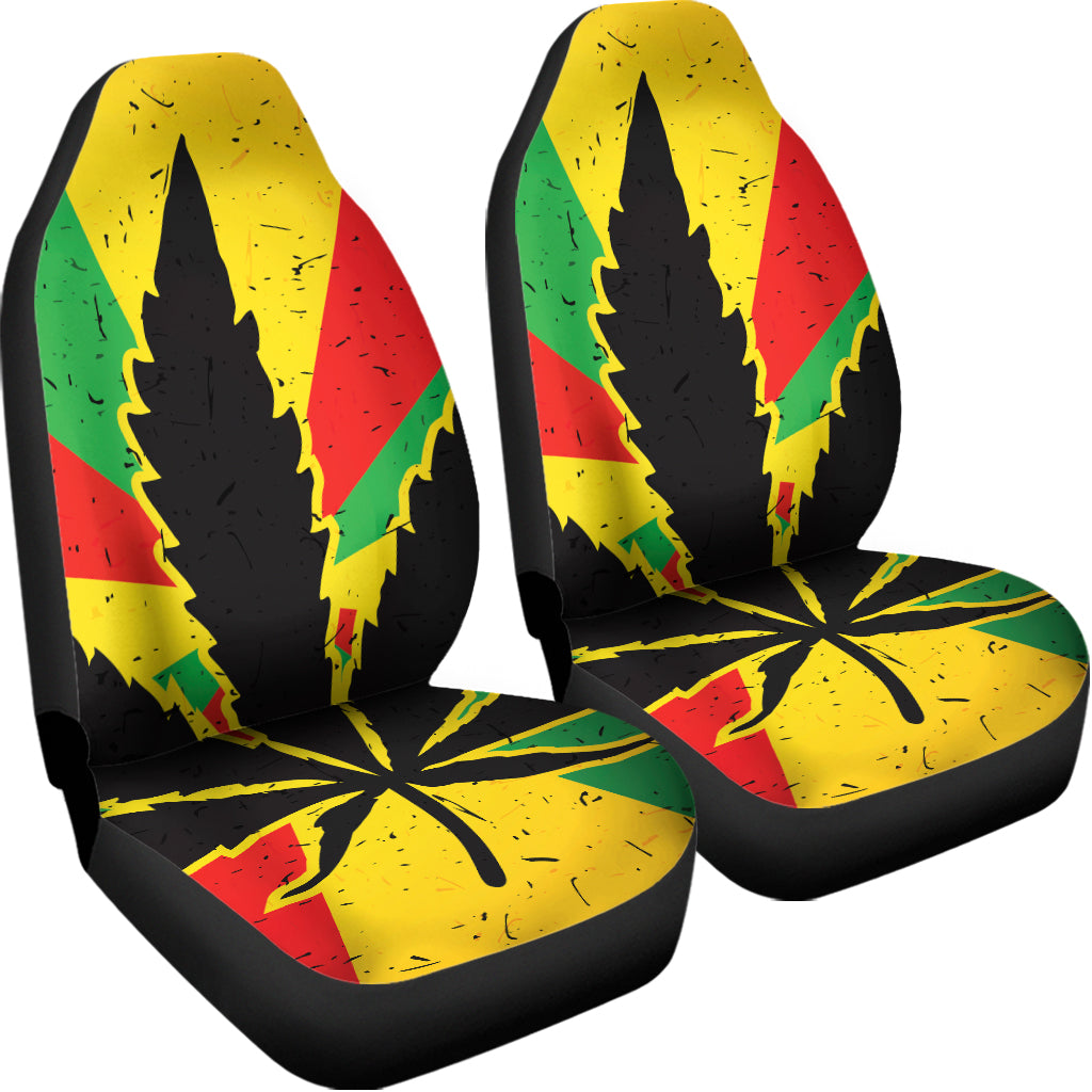 Cannabis Rasta Print Universal Fit Car Seat Covers