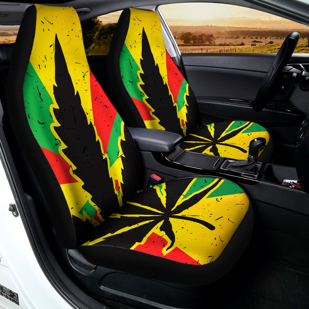 Cannabis Rasta Print Universal Fit Car Seat Covers