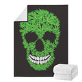 Cannabis Skull Print Blanket