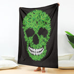 Cannabis Skull Print Blanket
