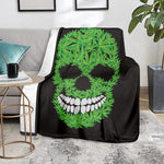 Cannabis Skull Print Blanket
