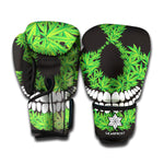 Cannabis Skull Print Boxing Gloves