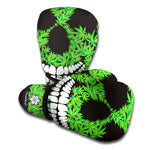 Cannabis Skull Print Boxing Gloves