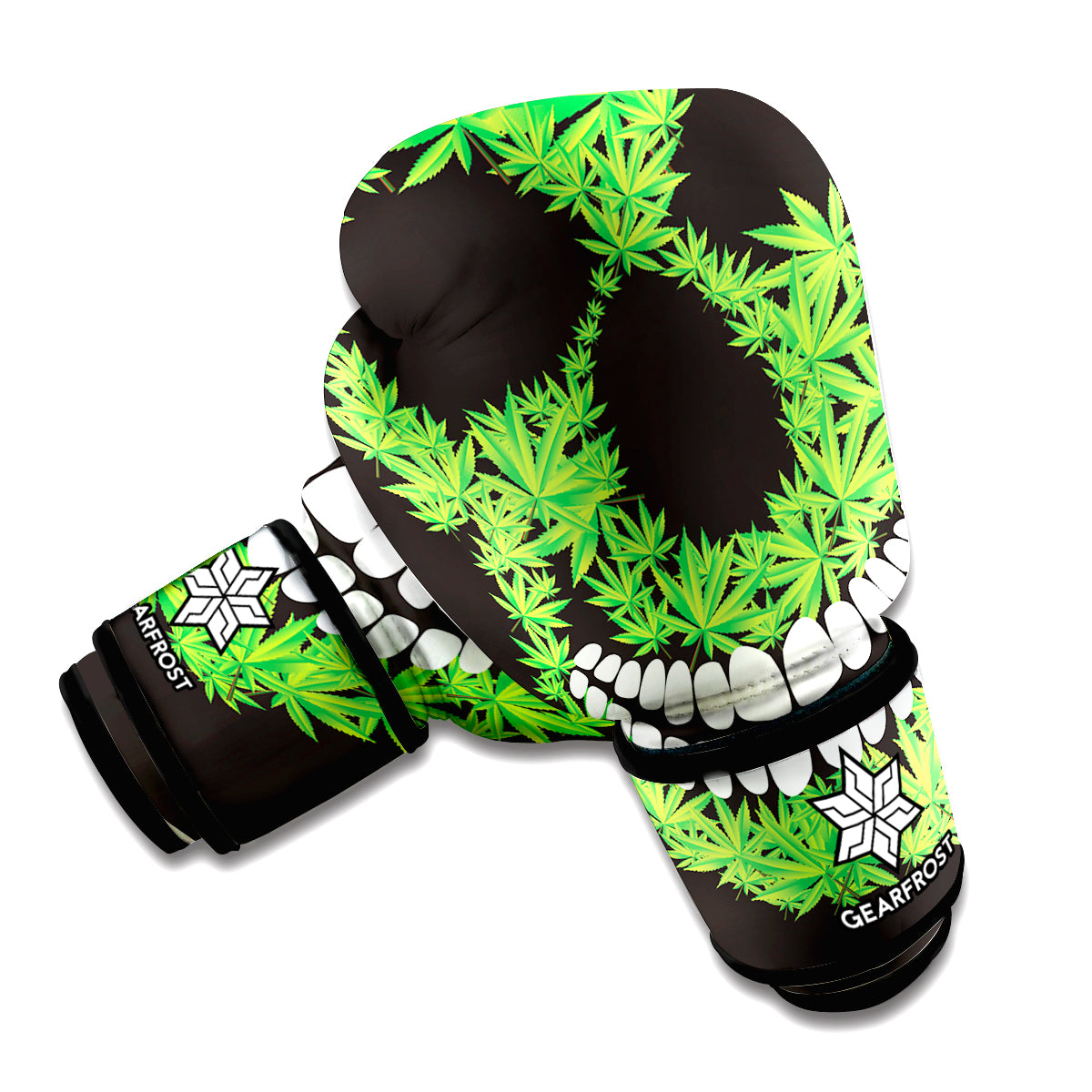Cannabis Skull Print Boxing Gloves