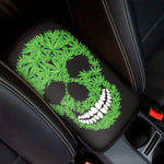 Cannabis Skull Print Car Center Console Cover