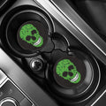 Cannabis Skull Print Car Coasters