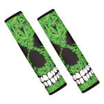 Cannabis Skull Print Car Seat Belt Covers